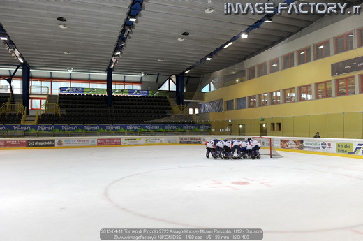 2015-04-11 Torneo di Pinzolo 2722 Asiago-Hockey Milano Rossoblu U12 - Squadra